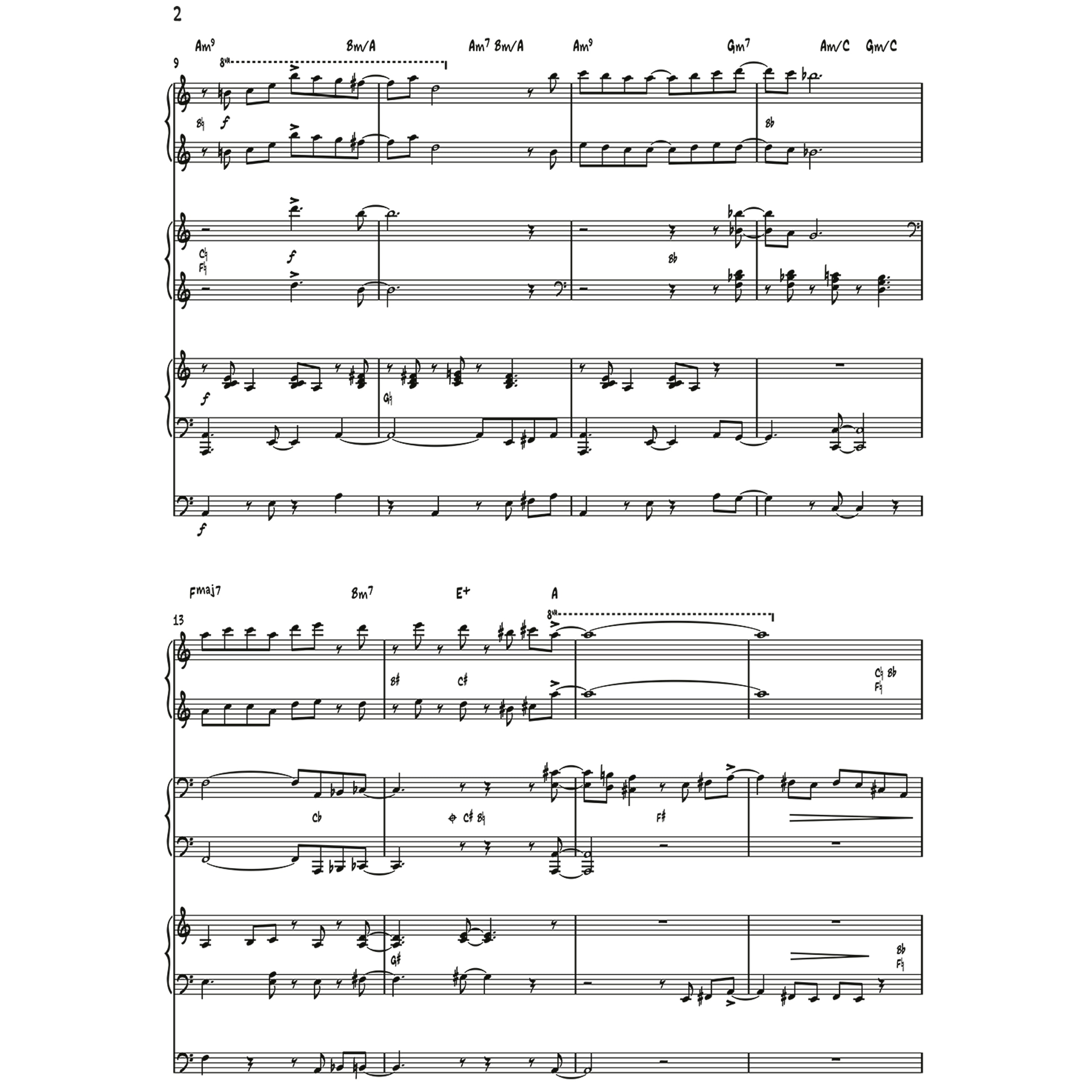 Christopher Norton - Bossa Nova arr. for three harps with optional bass