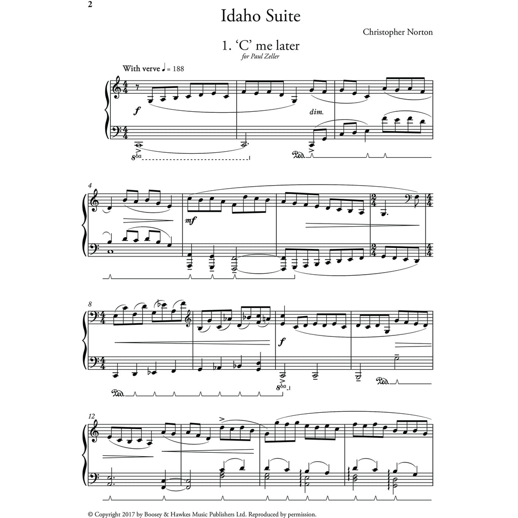 Christopher Norton - Idaho Suite for solo piano