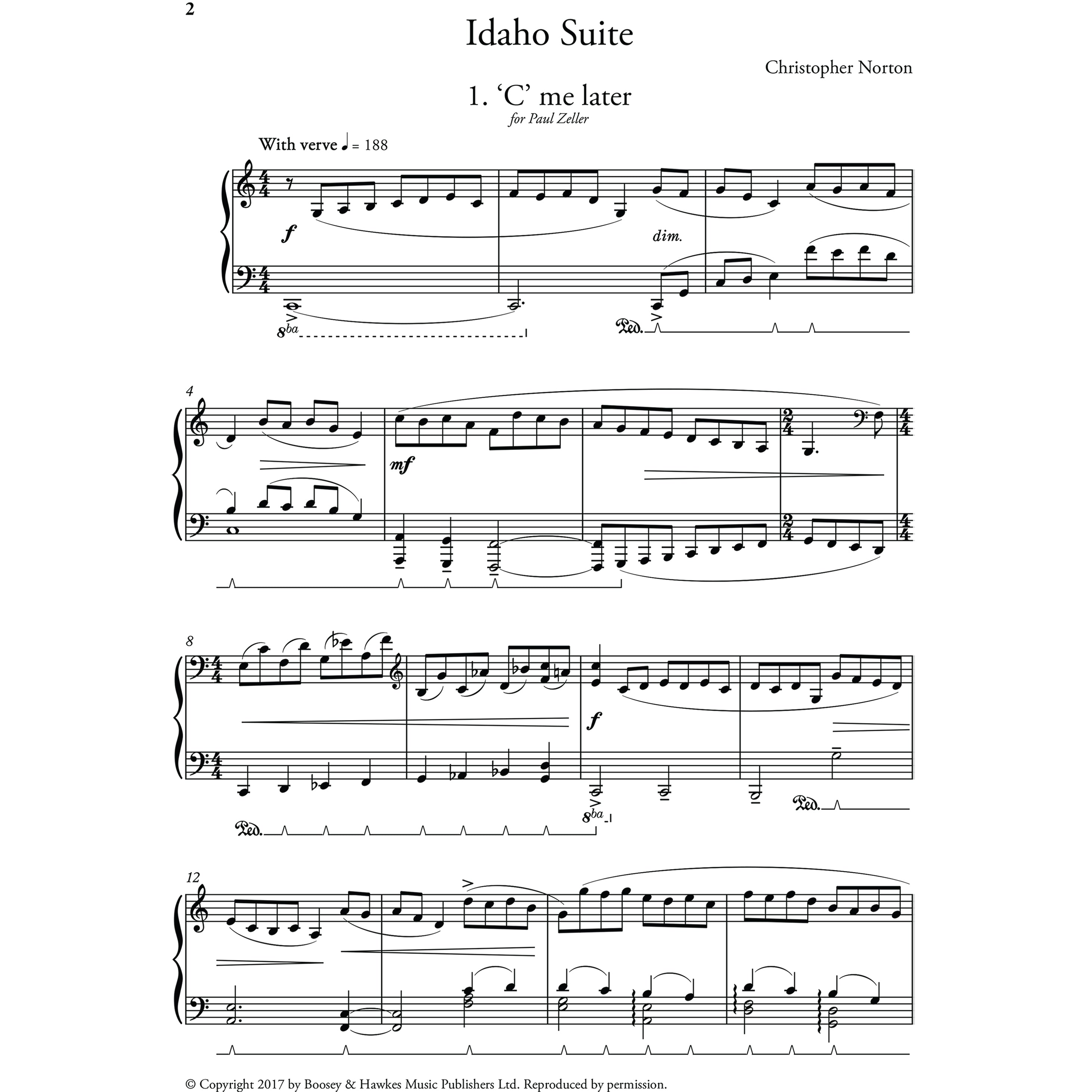 Christopher Norton - Idaho Suite for solo piano