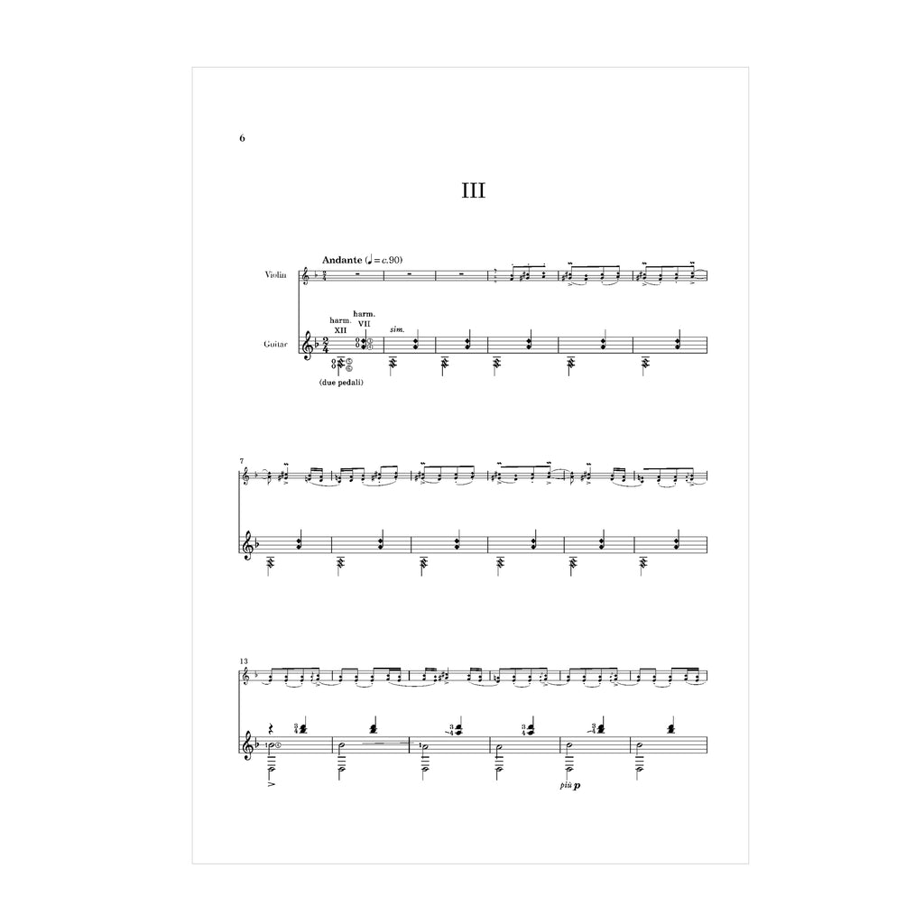 Béla Bartók - Rumanian Folk Dances transcribed for Violin and Guitar