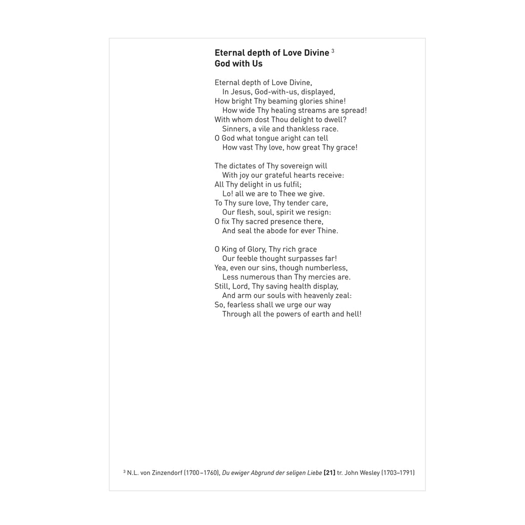 Wesley - Eternal Depth: 20 John Wesley Hymns