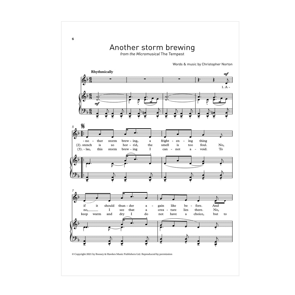 Selected songs from Christopher Norton's Micromusicals Book 5 High Voice