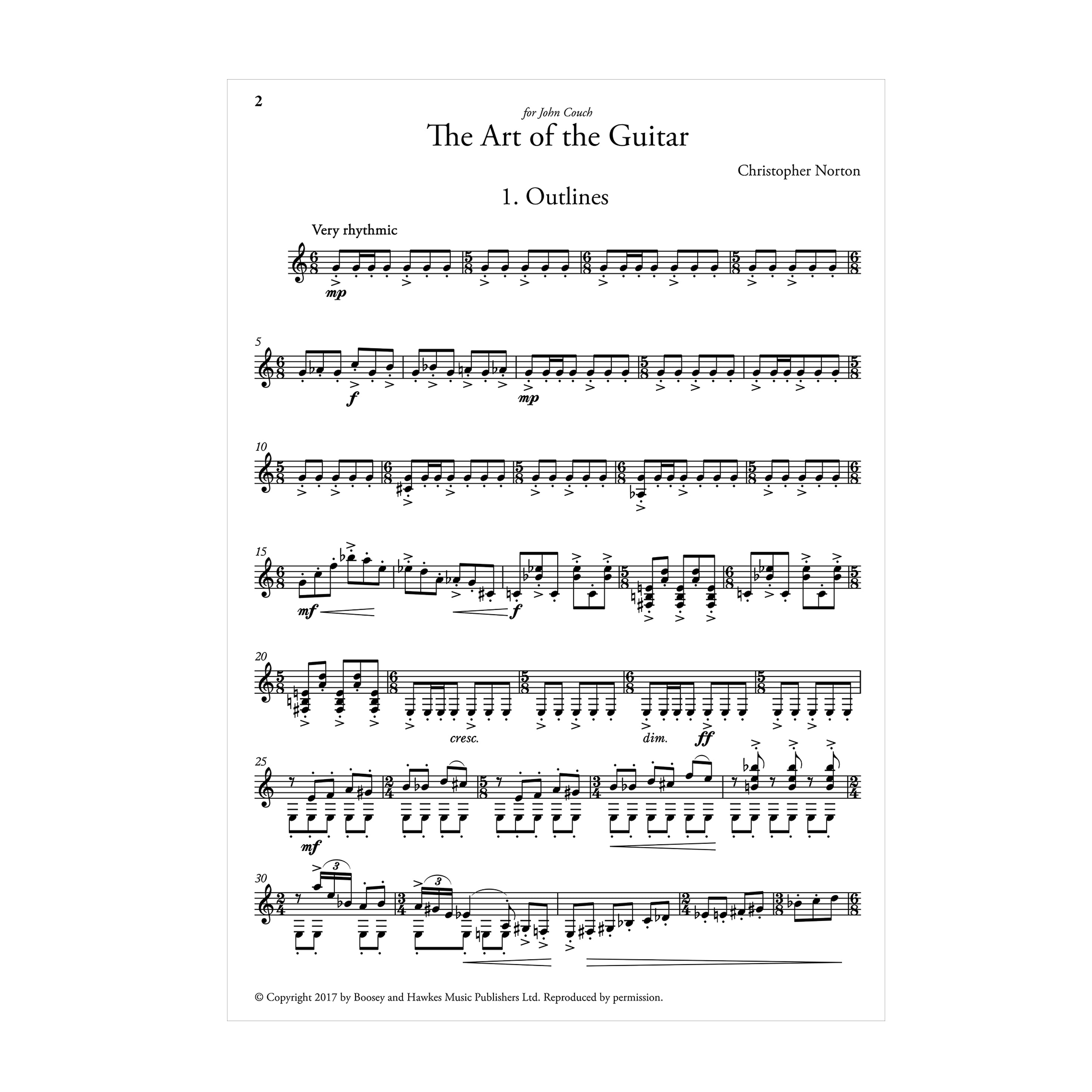 Christopher Norton - The Art of the Guitar for solo guitar