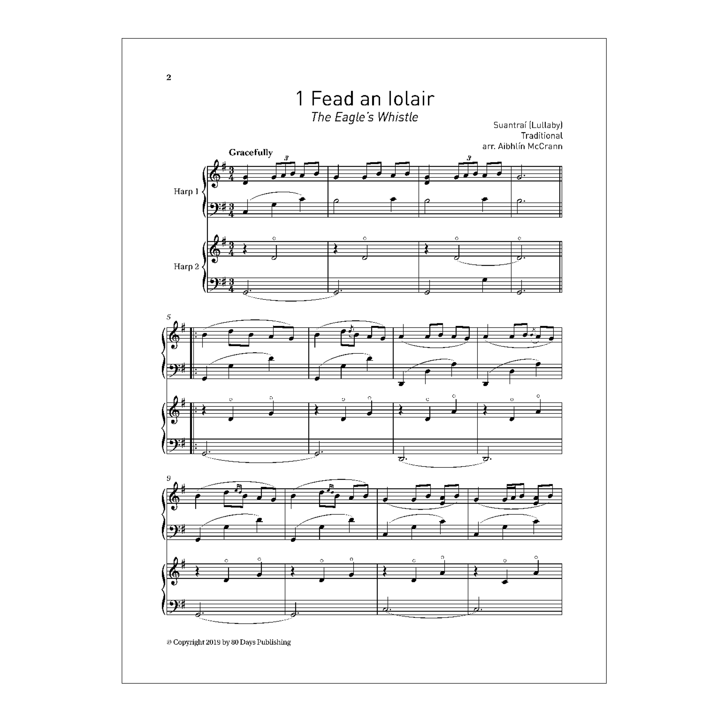 The Eagle's Whistle - lullabies and harp airs for harp ensemble