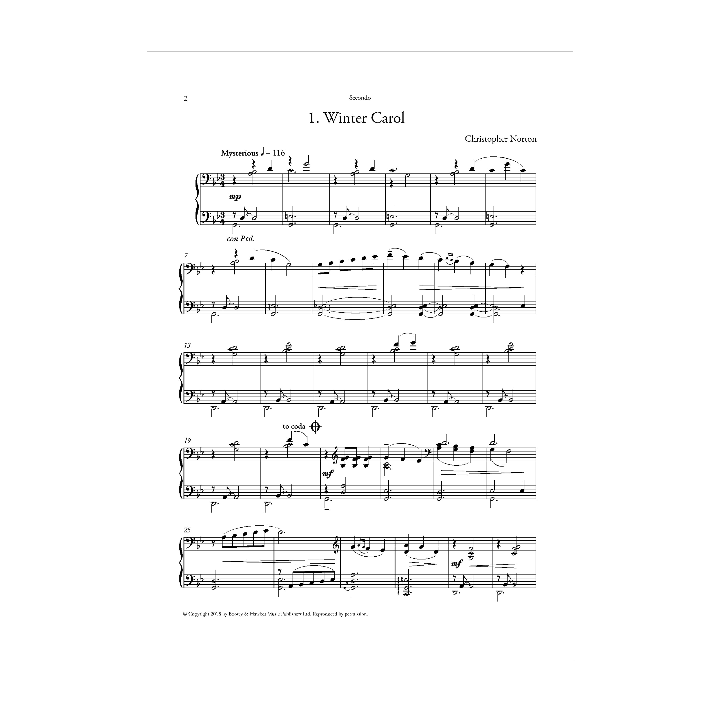 A Second Christmas Suite for Piano Duet