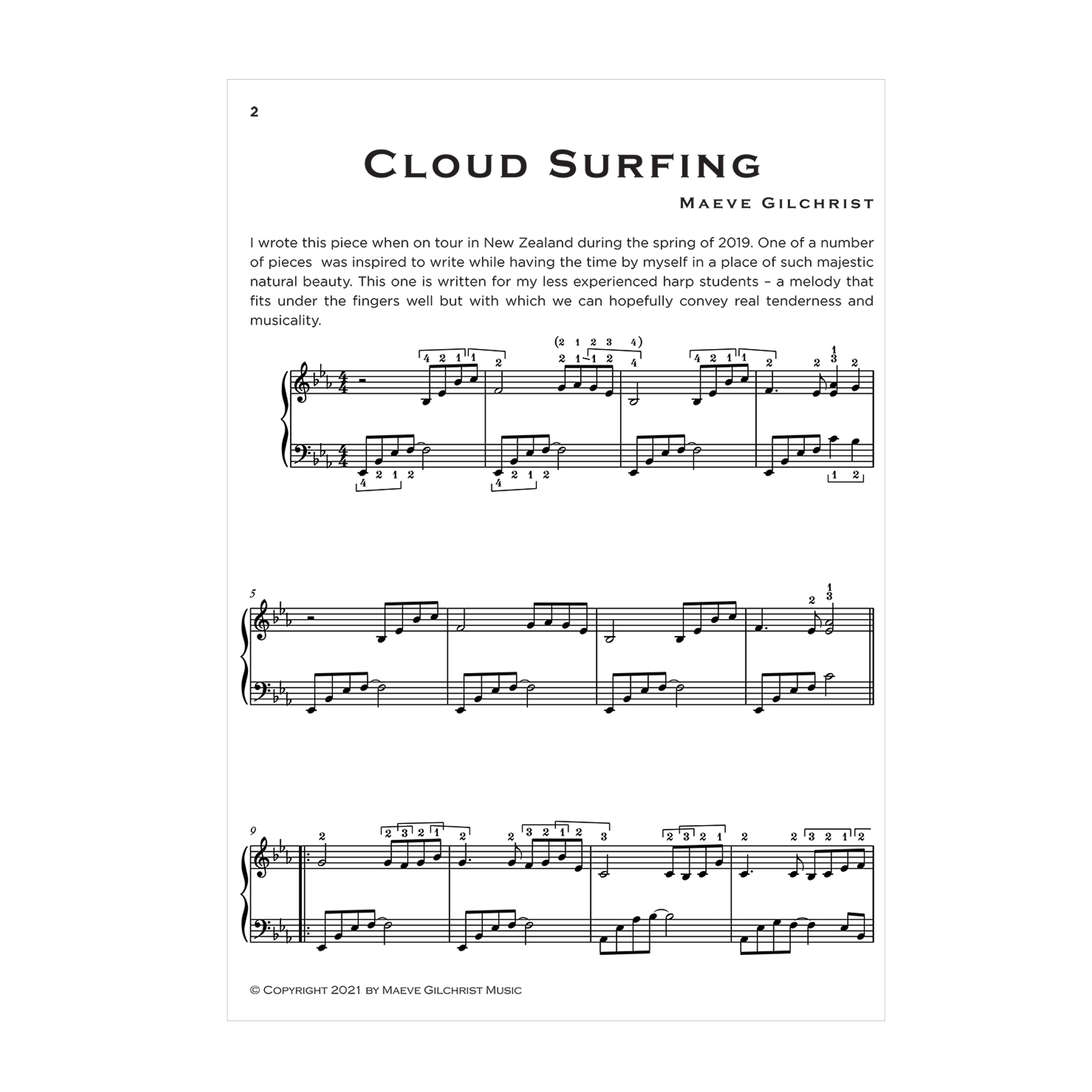 Maeve Gilchrist - Traditional tune arrangements and original compositions for the lever harp Book 2