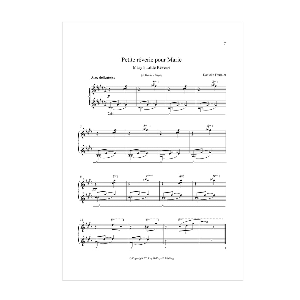 Danielle Fournier - Twelve Pieces for Piano/Douze pièces pour piano