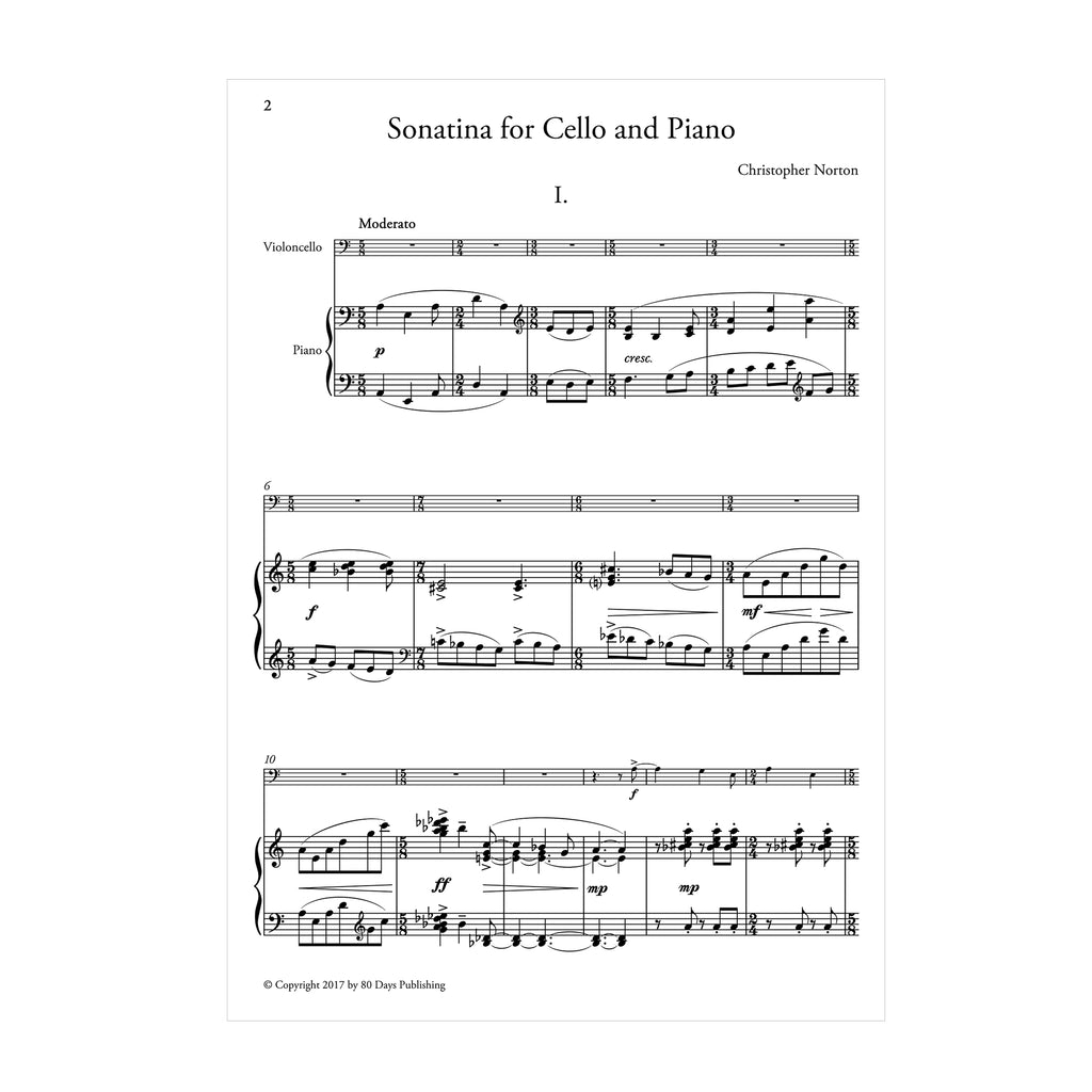 Christopher Norton - Sonatina for Cello and Piano