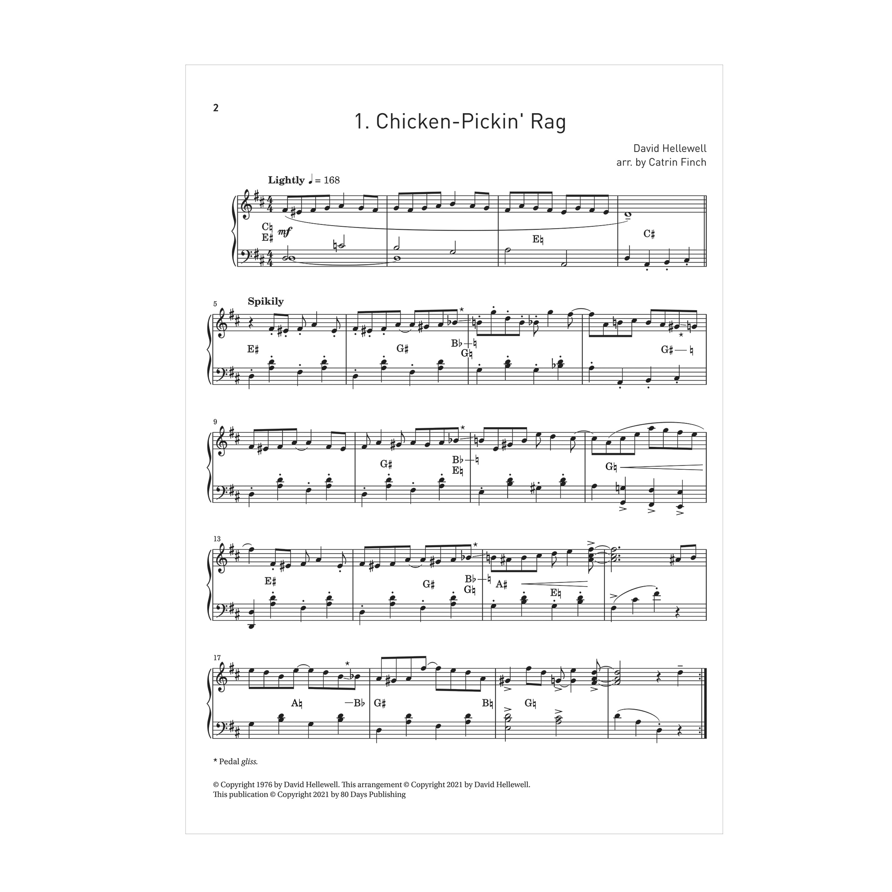 David Hellewell - Rags 'n romance: a selection of pieces in popular styles transcribed and arranged for harp by Catrin Finch