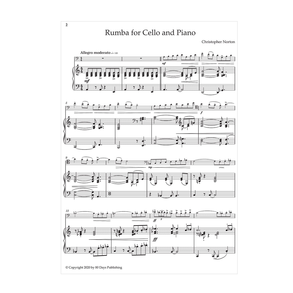 Christopher Norton - Rumba for Cello and Piano