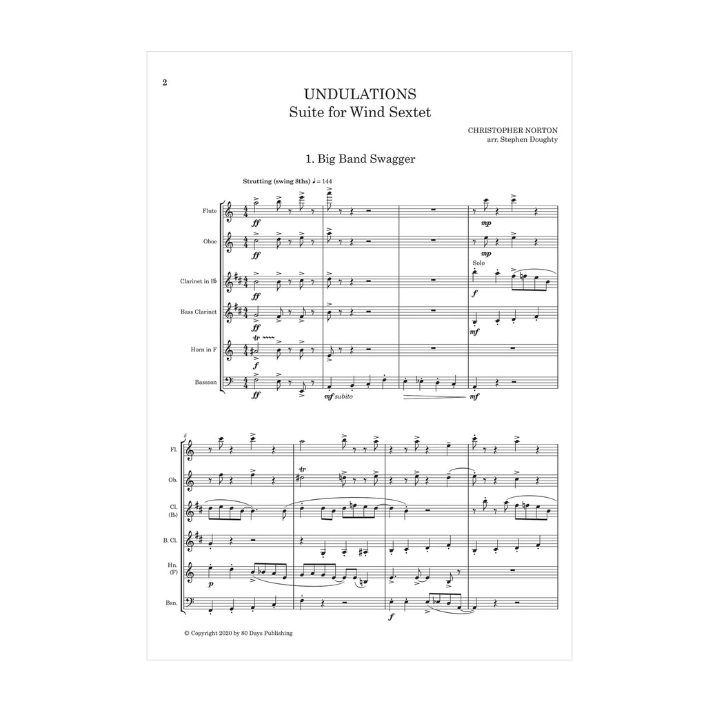 Christopher Norton - Undulations: Suite for Woodwind Sextet arr. Stephen Doughty