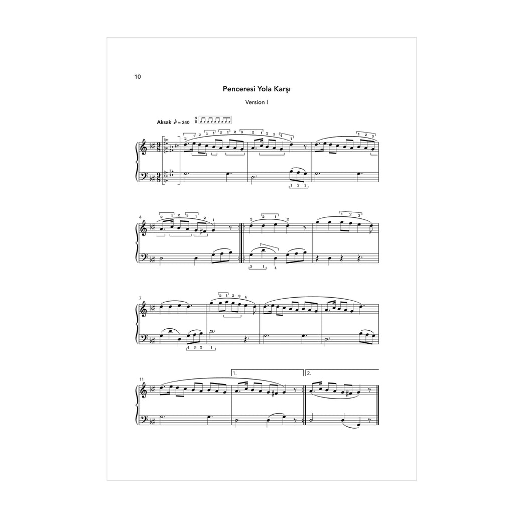 Traditional Turkish Tunes Vol 1 arr for lever harp - Şirin Pancaroğlu