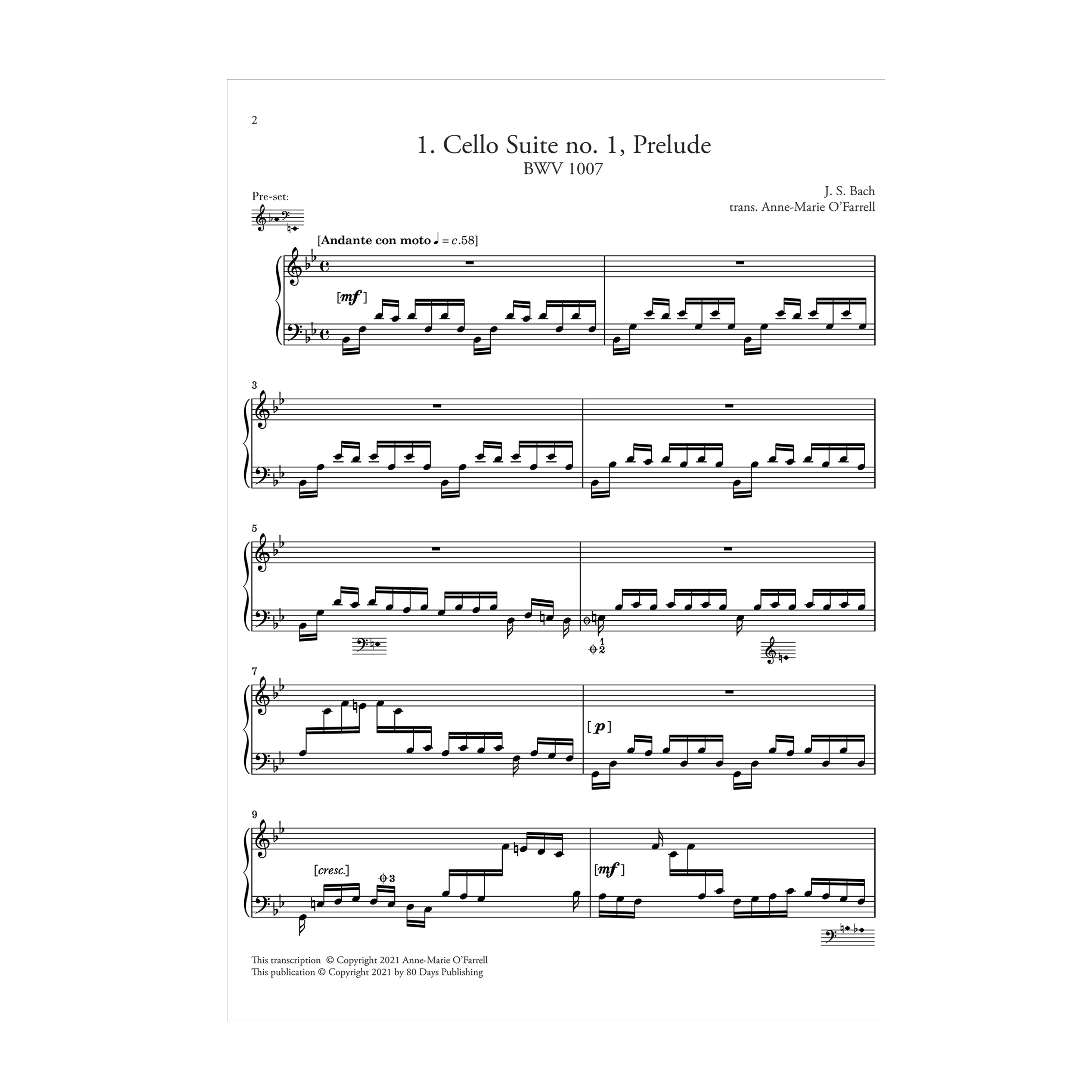 Anne-Marie O'Farrell - The O'Farrell Collection Vol. 4: music by J.S. Bach