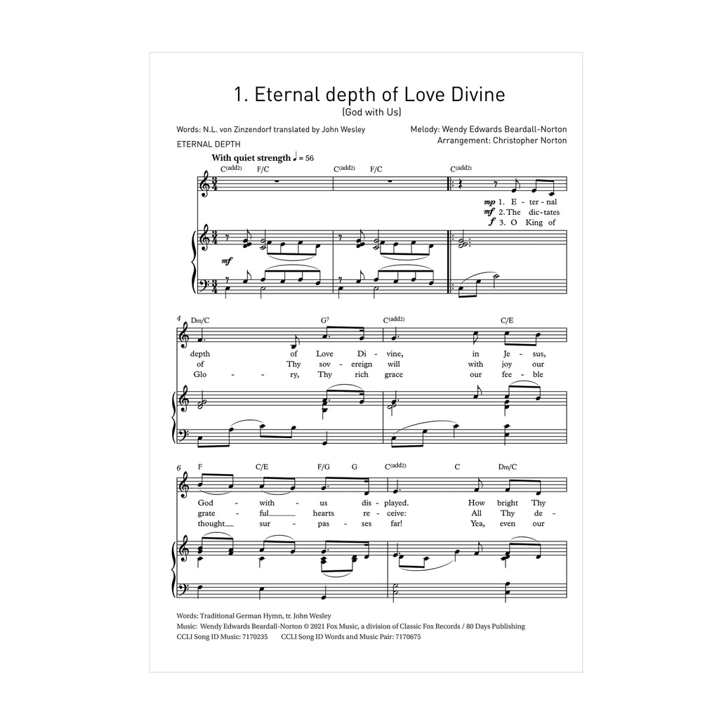 Wesley - Eternal Depth: 20 John Wesley Hymns