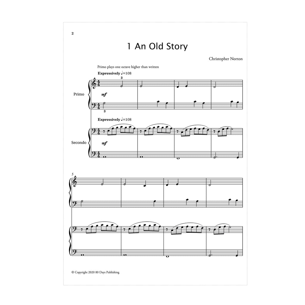 Connections for piano duets: 18 elementary pieces with accompaniment