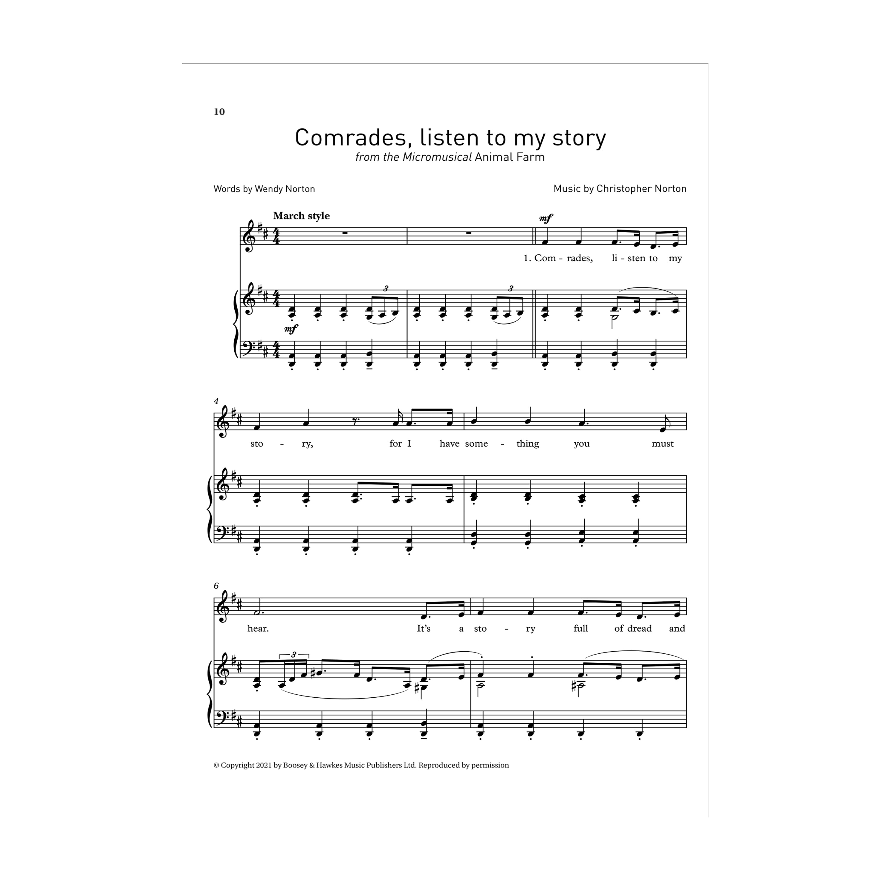 Selected songs from Christopher Norton's Micromusicals Book 5 High Voice