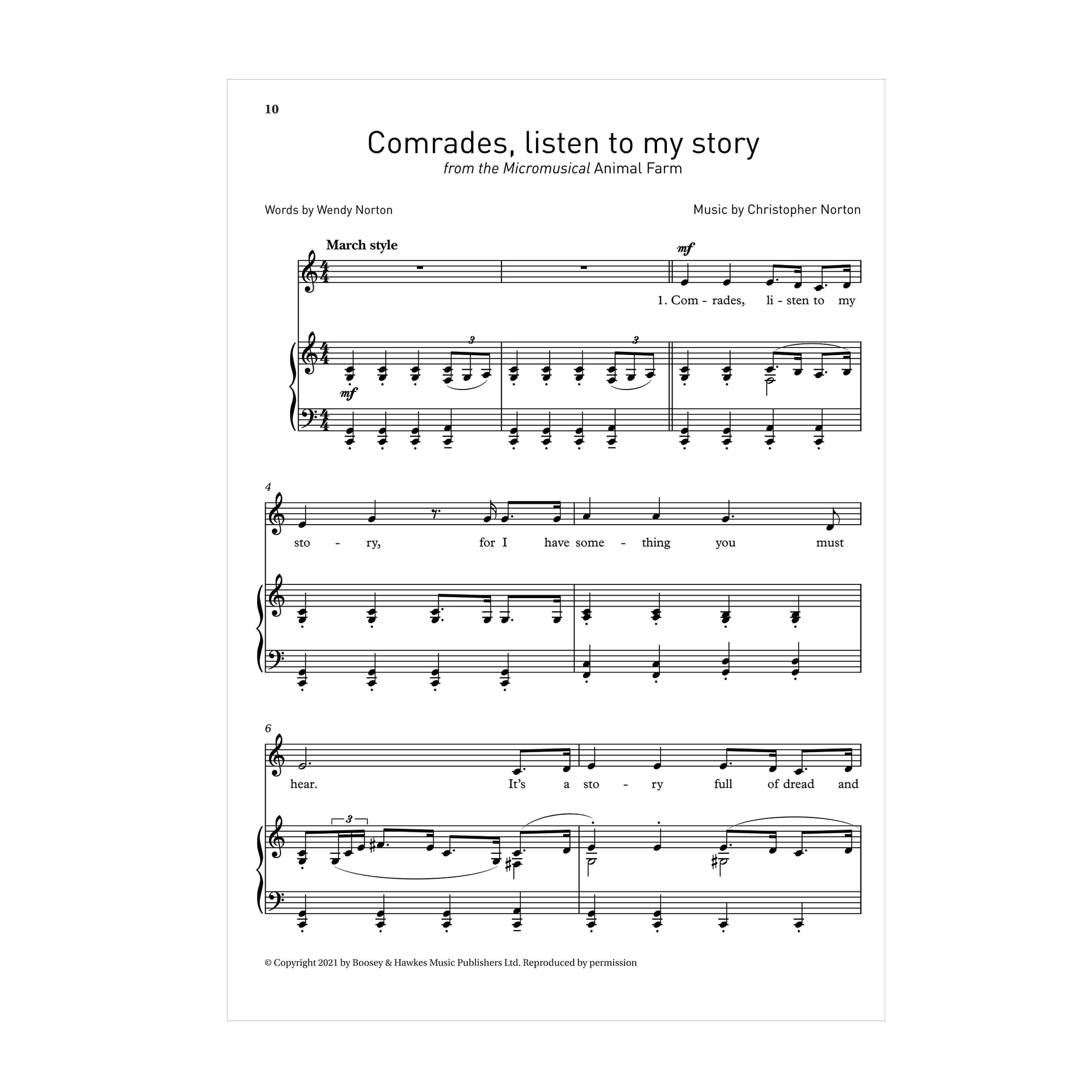 Selected songs from Christopher Norton's Micromusicals Book 5 Low Voice