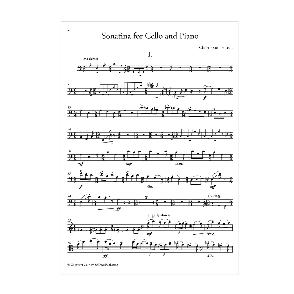 Christopher Norton - Sonatina for Cello and Piano