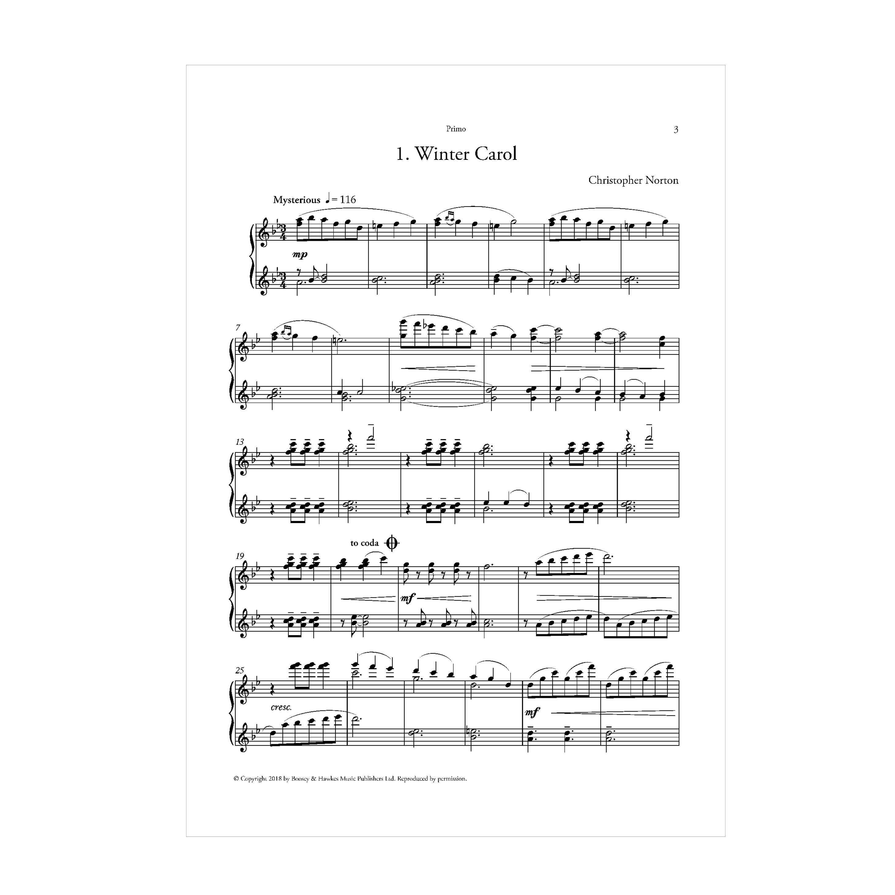A Second Christmas Suite for Piano Duet
