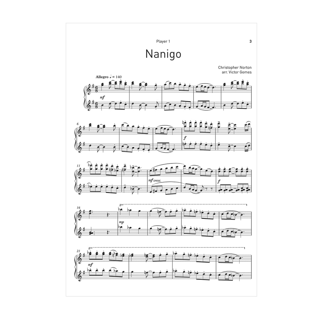 Christopher Norton - four pieces from microjazz arr. 8 hands at 2 pianos
