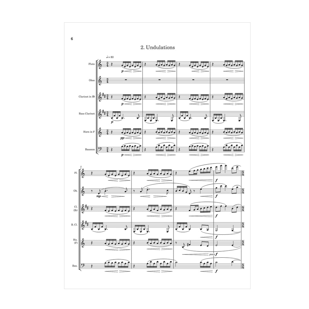 Christopher Norton - Undulations: Suite for Woodwind Sextet arr. Stephen Doughty