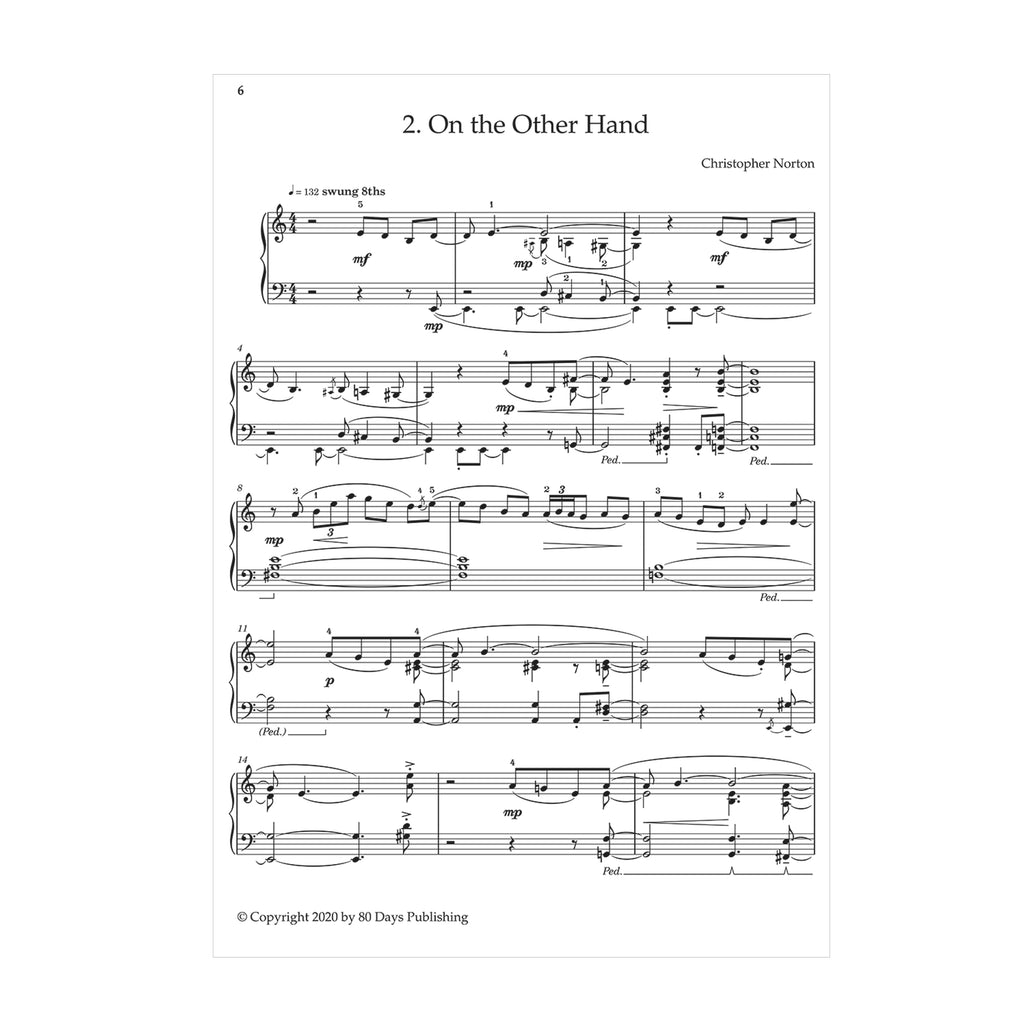 Christopher Norton's Bright and Bluesy: five intermediate pieces for solo piano