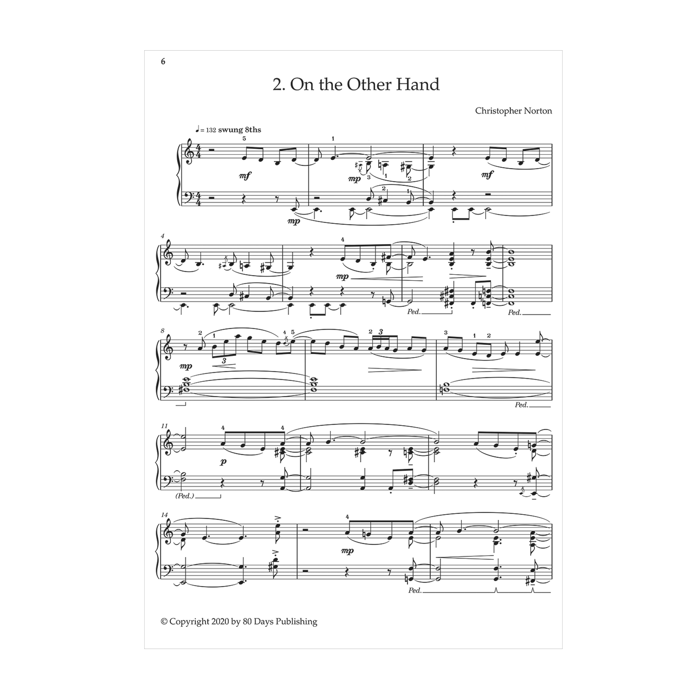 Christopher Norton's Bright and Bluesy: five intermediate pieces for solo piano