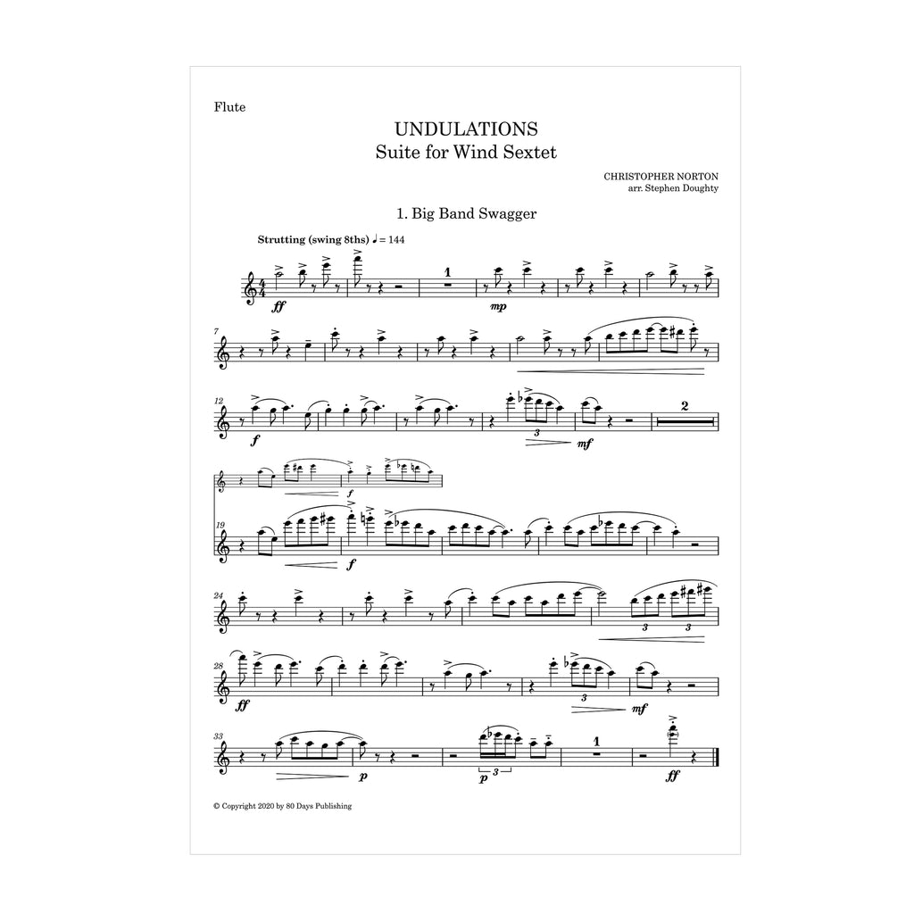 Christopher Norton - Undulations: Suite for Woodwind Sextet arr. Stephen Doughty
