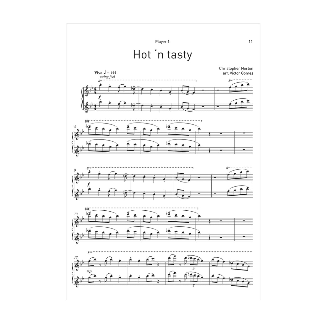 Christopher Norton - four pieces from microjazz arr. 8 hands at 2 pianos