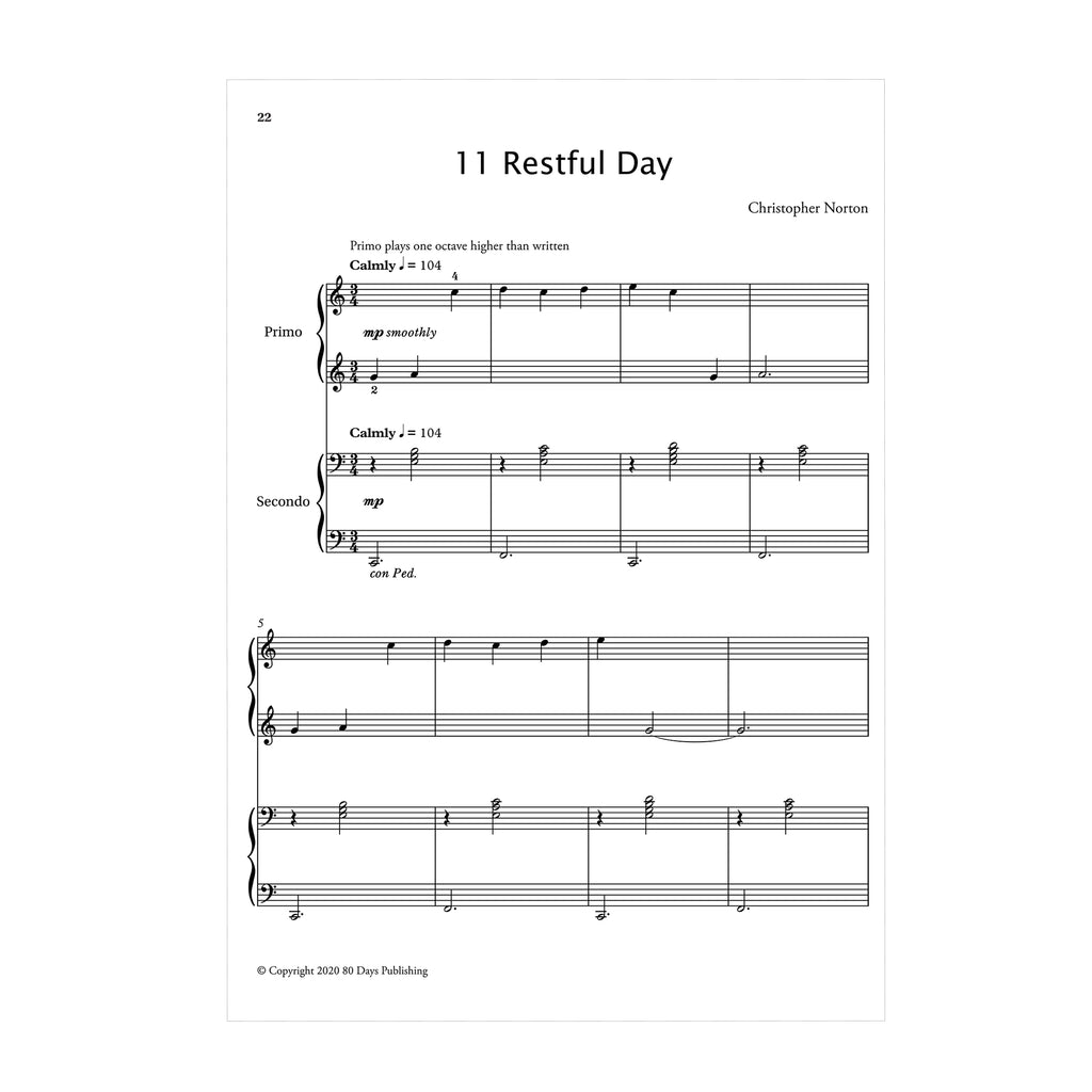 Connections for piano duets: 18 elementary pieces with accompaniment