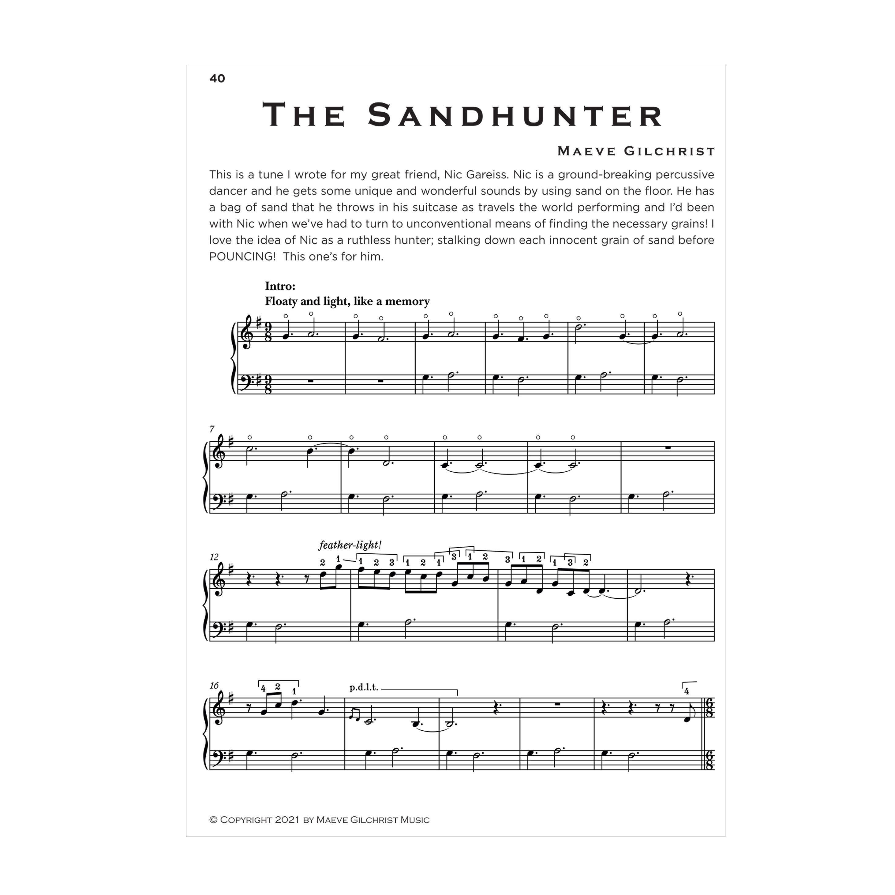 Maeve Gilchrist - Traditional tune arrangements and original compositions for the lever harp Book 2