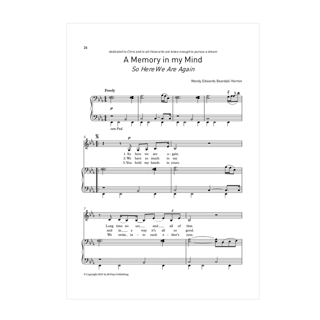 Wendy Edwards Beardall-Norton - Memories: four songs for voice and piano