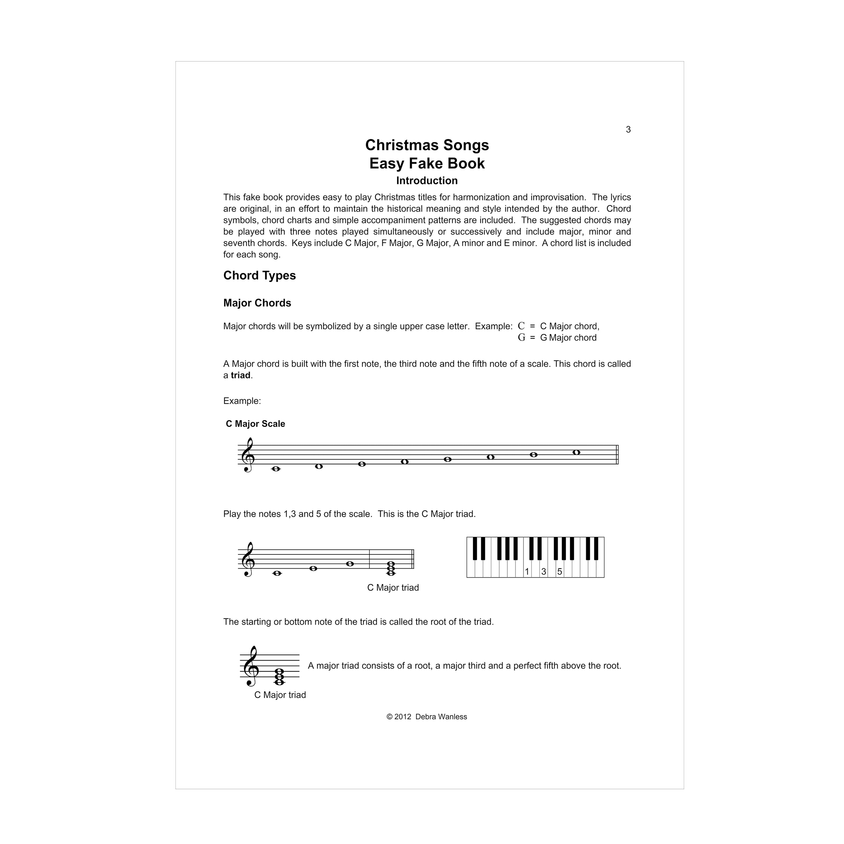 Debra Wanless - 26 Christmas Songs Easy Fake Piano