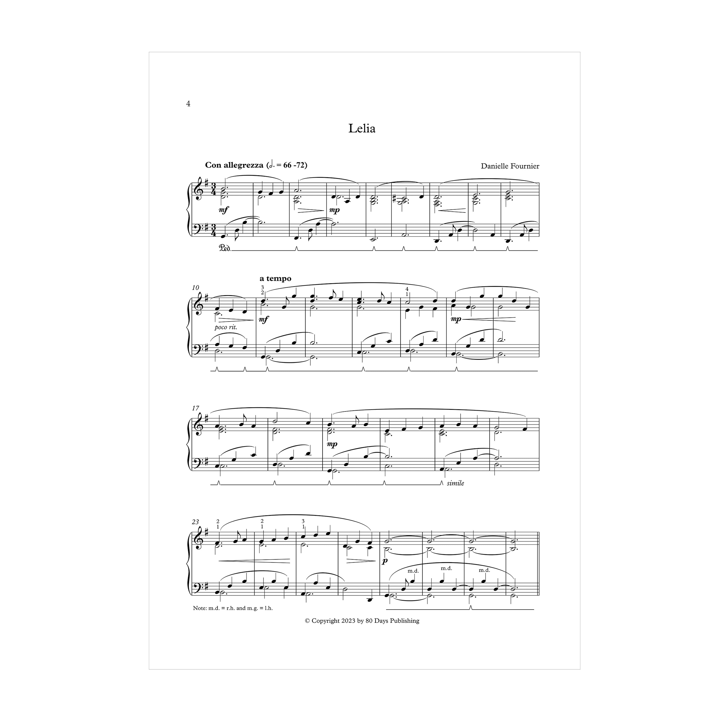 Danielle Fournier - Six Songs Without Words/Six chants sans paroles