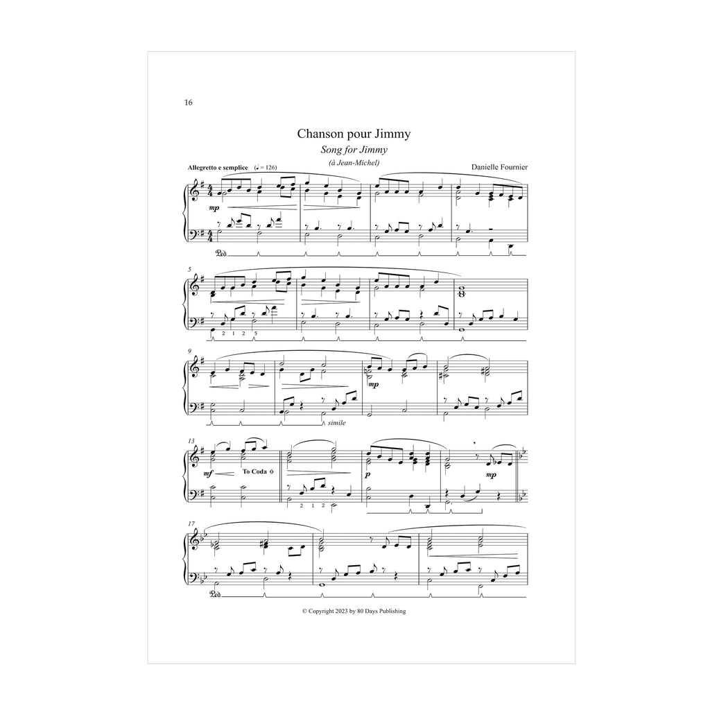 Danielle Fournier - Six Songs Without Words/Six chants sans paroles