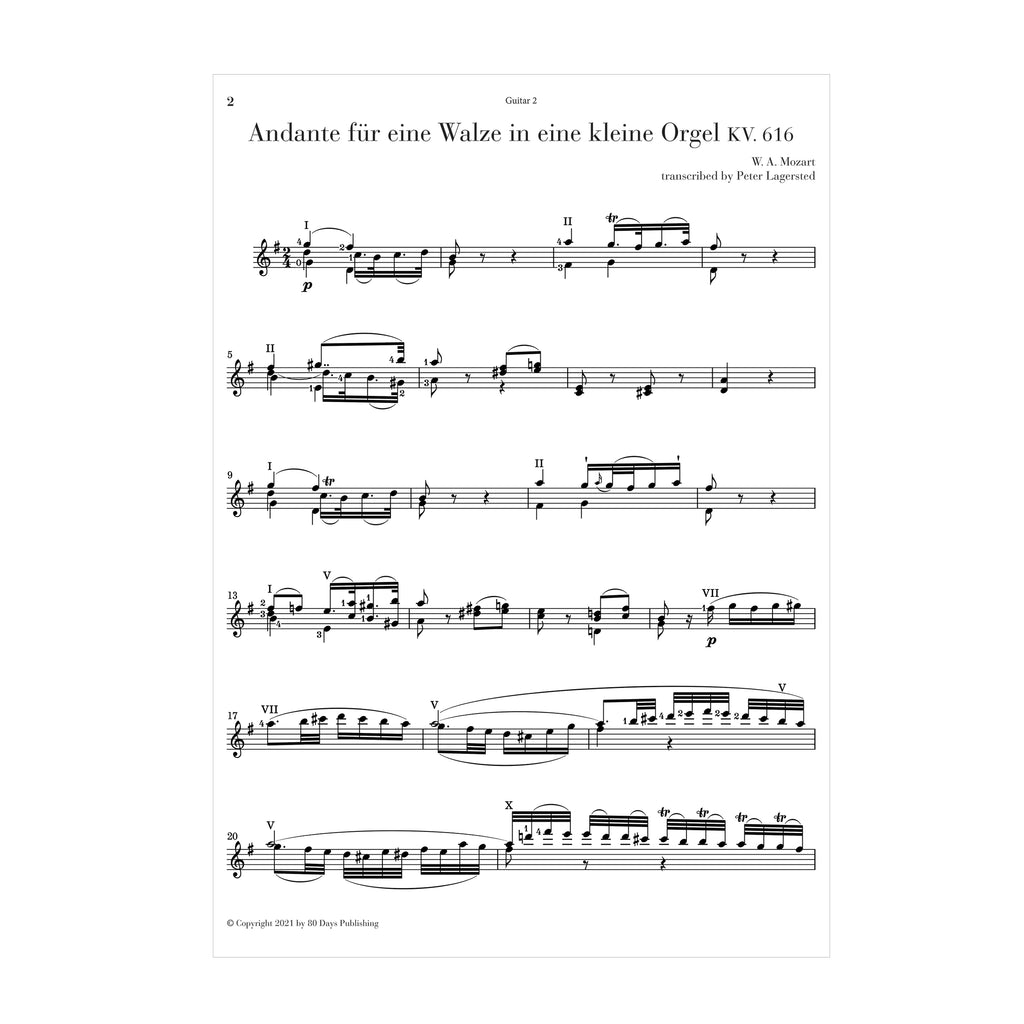 Mozart - Andante für eine Walze in eine kleine Orgel KV. 616 arr. two guitars