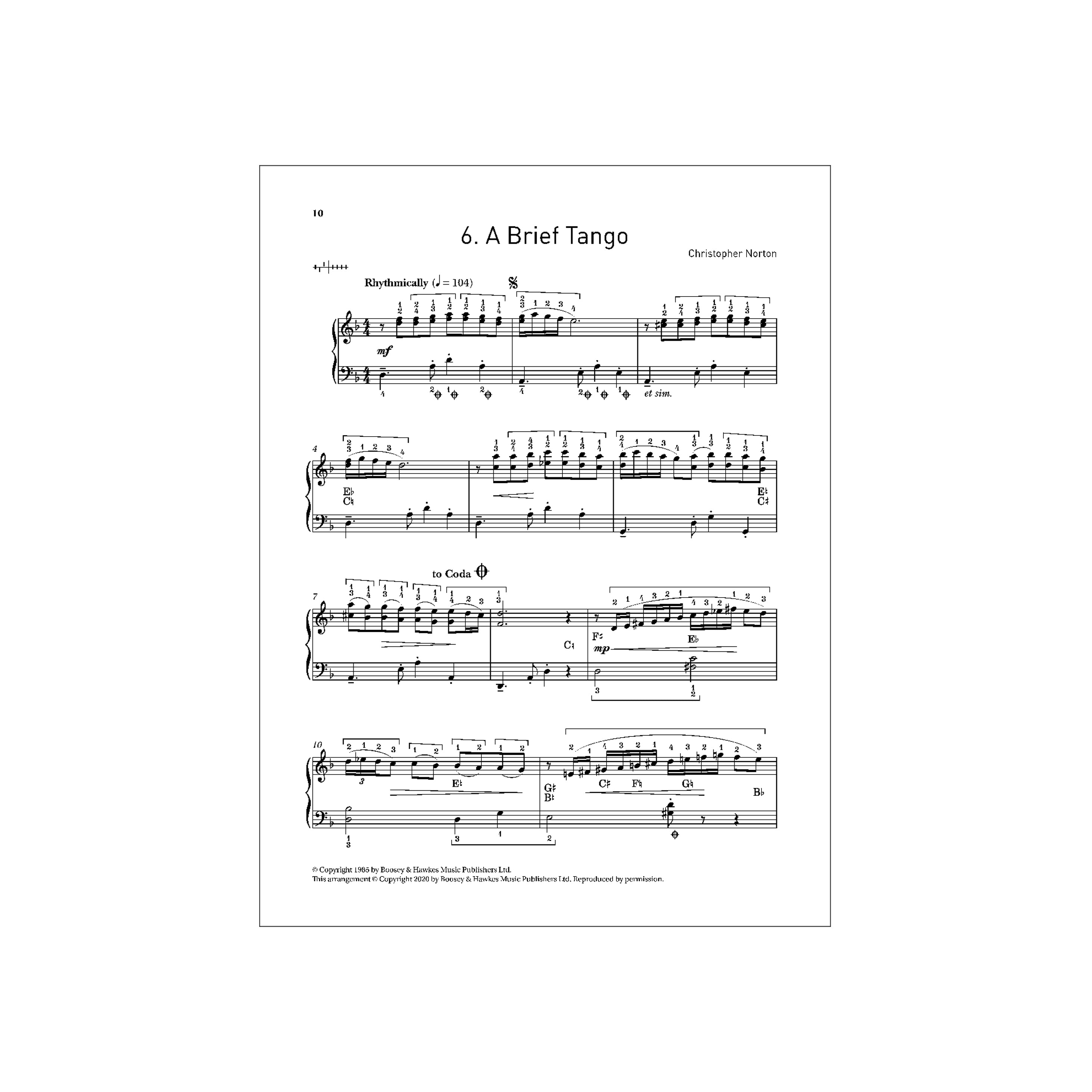 Christopher Norton - a selection from the microjazz collection 3 arr. for harp