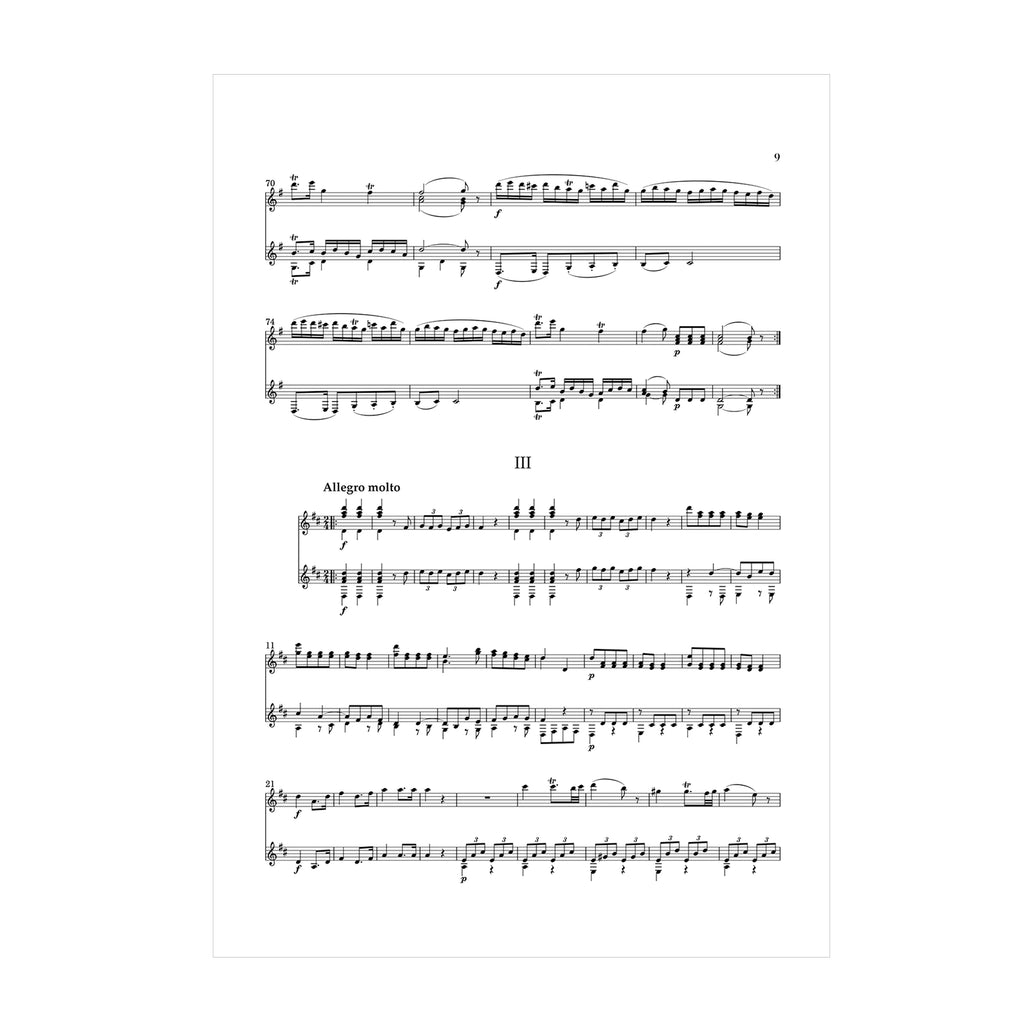 Mozart - Sonata in D major KV. 381 arr. two guitars