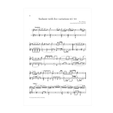 Load image into Gallery viewer, Mozart - Andante with five variations KV. 501 transcribed for two guitars SCORE (DOWNLOAD)
