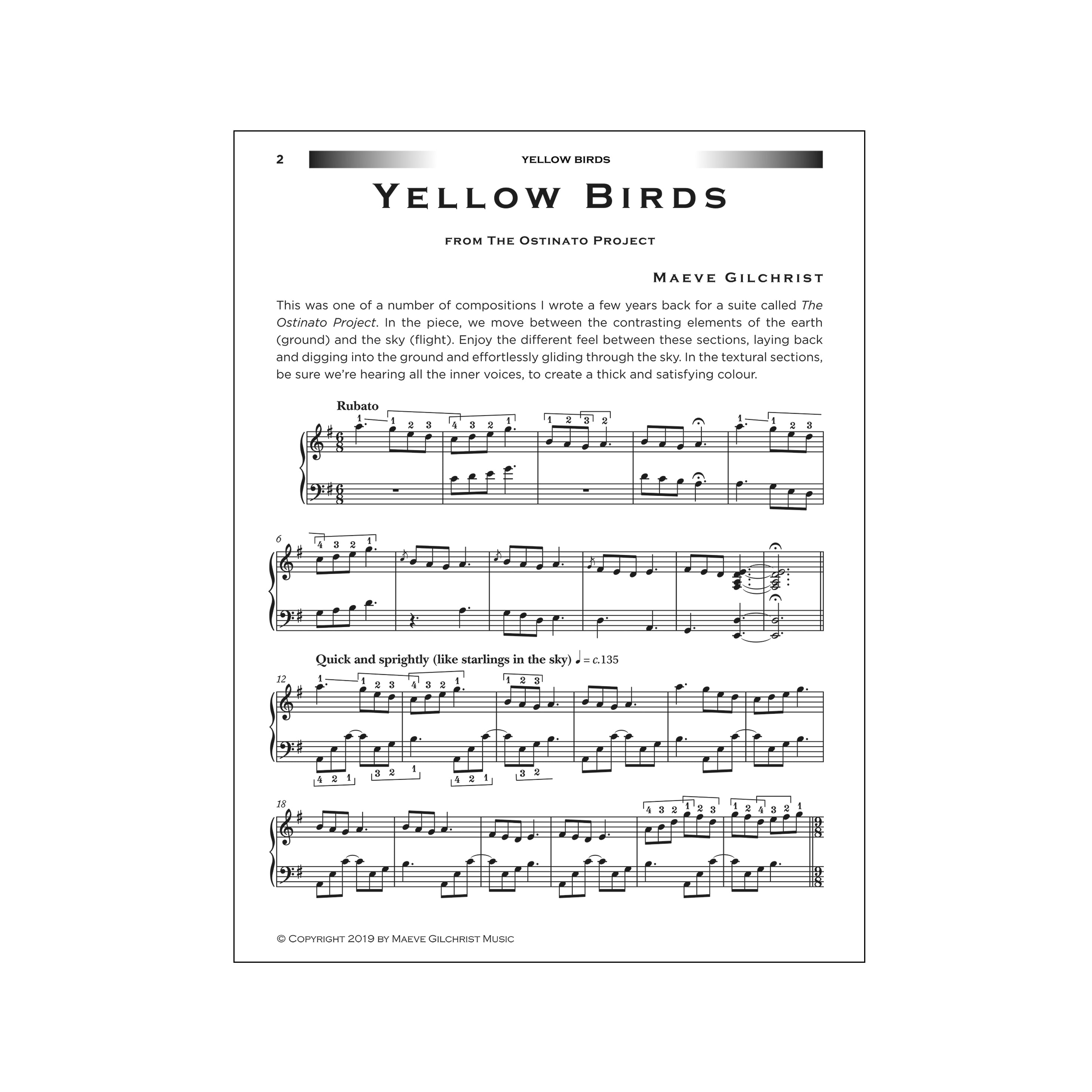 Maeve Gilchrist - Yellow Birds from The Ostinato Project