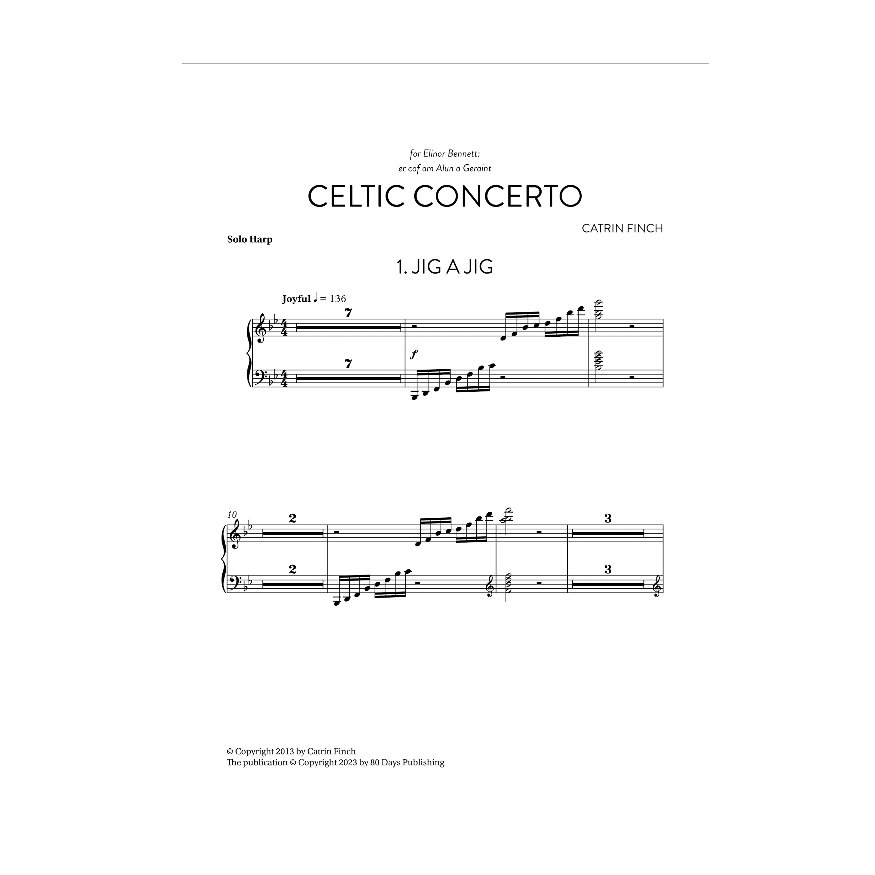 Catrin Finch - Celtic Concerto Solo Harp Part DOWNLOAD